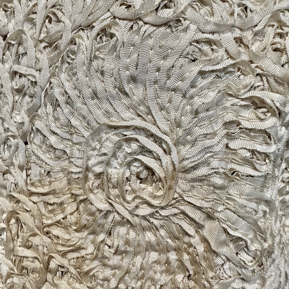 Ribbon Knit Jacket with Mink Collar by Projansky c1960s Gorgeous! Fits Sz M-L - Picture 4 of 16